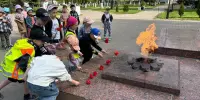 Юные патриоты почтили память жертв фашизма у Вечного огня